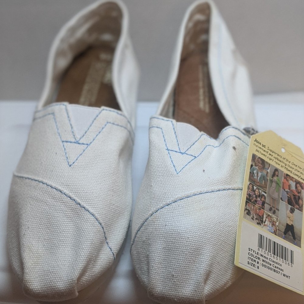 TOMS white Shoes